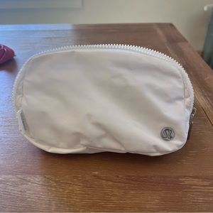 White Lululemon Belt bag